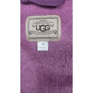 Ugg Open Knit/Fleece‎ Cardigan Purple Size Medium Oversized Fit